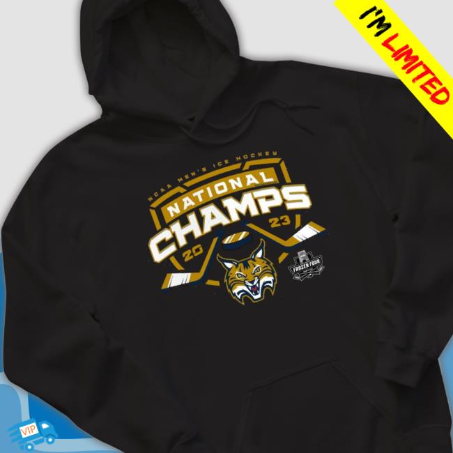 Quinnipiac Bobcats Ncaa Men’S Ice Hockey National Champions 2023 Shirt