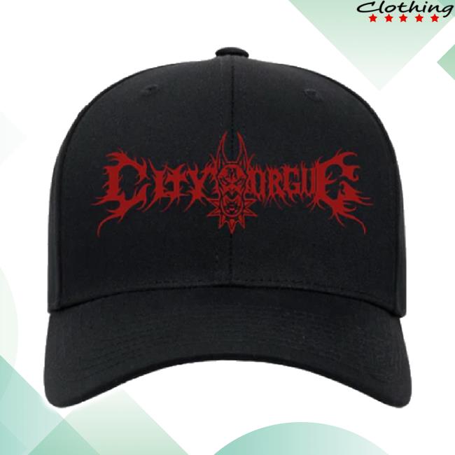 Original Logo Cap Embroidered Black/Red Hat City Morgue Official Shop Original Logo Cap Embroidered Black/Red Hat City Morgue Official Shop