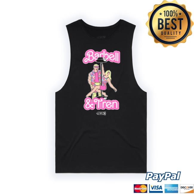 Official Barbell And Tren Cut-Off - Black Funny Shirt Official Barbell And Tren Cut-Off - Black Funny Shirt