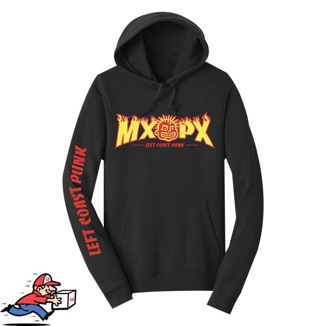 Official Mxpx Merch Store Left Coast Punk Fire T-Shirt Official Mxpx Merch Store Left Coast Punk Fire T-Shirt
