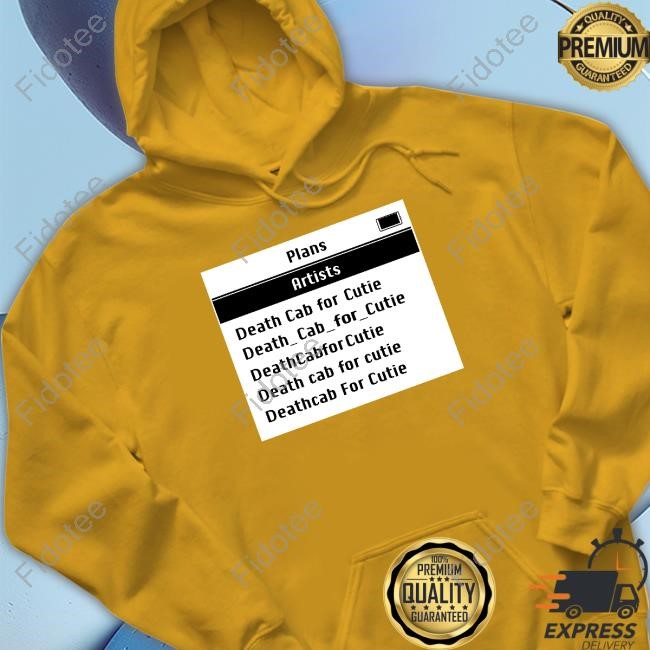 Plans Artists Death Cab For Cutie Screen T Shirt Plans Artists Death Cab For Cutie Screen T Shirt